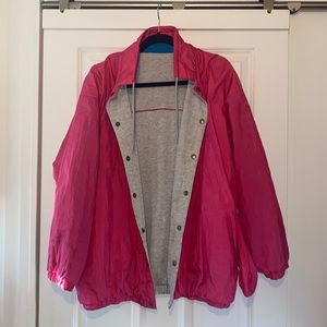 Oversized 90s reversable windbreaker